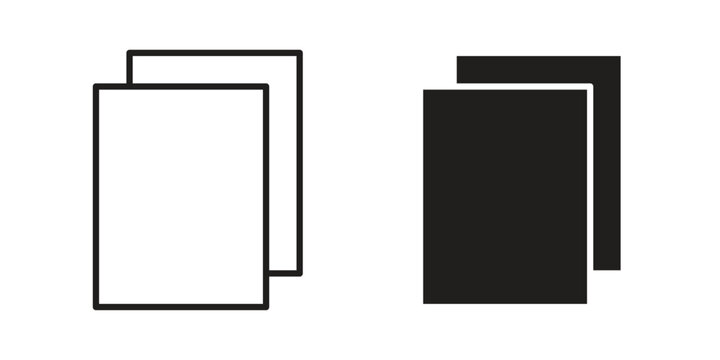 Copy icon collection with multiple styles. EPS10