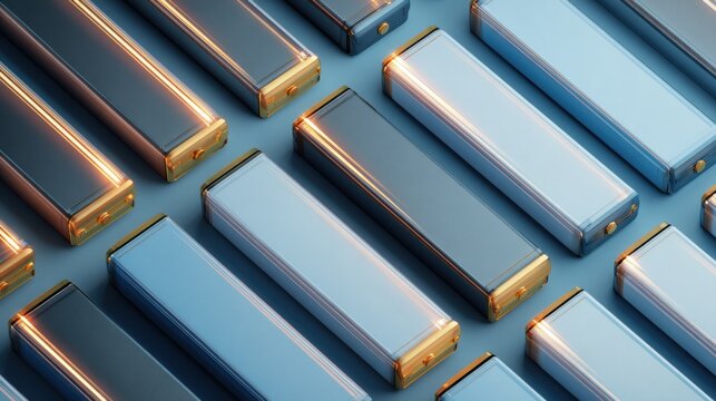 High Fidelity Industrial Flat Lay of Solid State Battery Materials