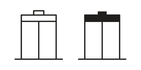 Elevator icon collection with multiple styles. EPS10 © David