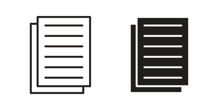 Duplicate icon collection with multiple styles. EPS10