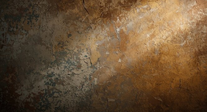 patina covered wall with paint fractures and surface roughness