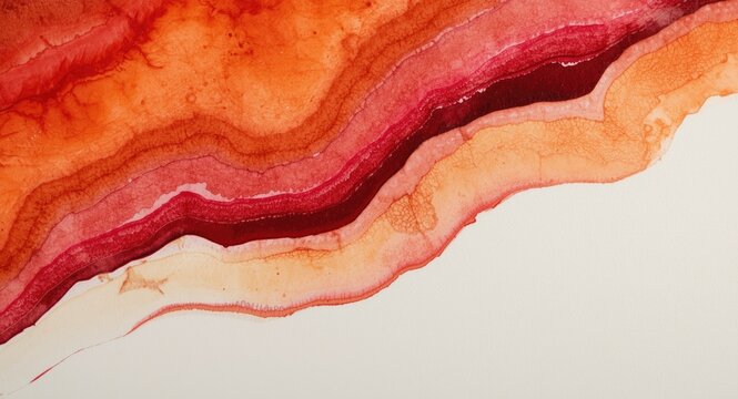 View from above of premium art paper showcasing watercolor pigment layers