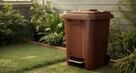 Household compost bin use for eco friendly recycling of food waste