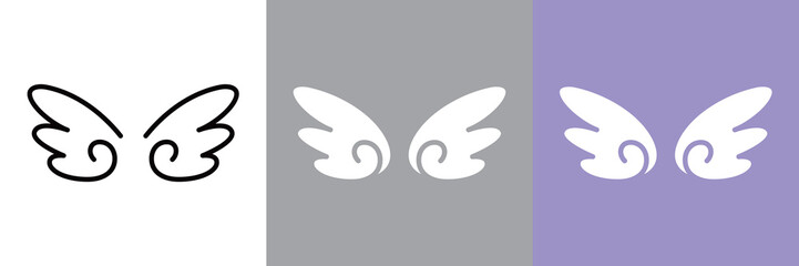 天使の羽アイコン © WAWAWA