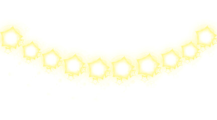bright golden star light trail png transparent background overlay