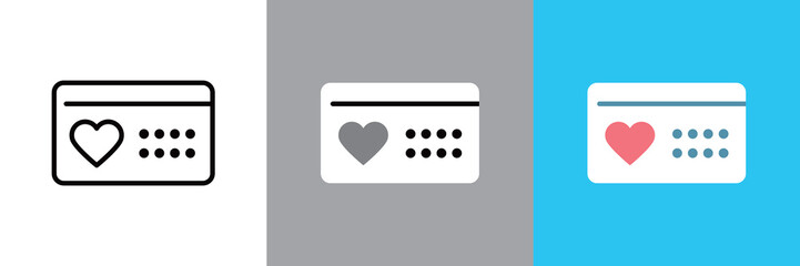 シンプルな産婦人科の診察券