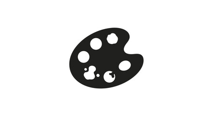 Artist Painter Palette with Paint Colors.