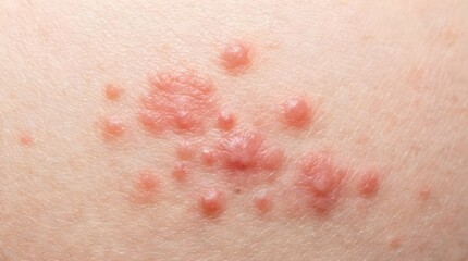 Fototapeta premium Close Up Skin Rash Dermatology Medical Condition