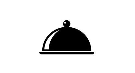 Obraz premium Cloche Food Service Cover Dish.