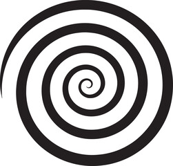 Fototapeta premium Hypnotic spiral black lines on a light background suggesting motion