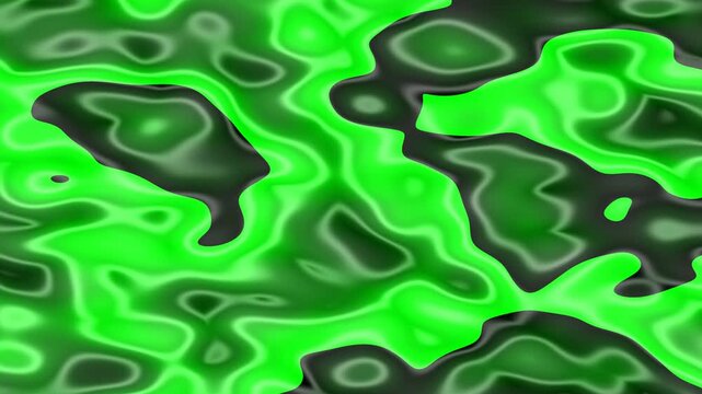 Abstract, fluid-like pattern with a blend of vibrant green and shadowy, dark shapes