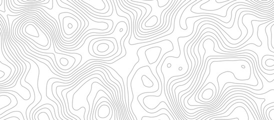 Geometric topographic map background with horizontal wave lines mountain relief texture. abstract geography illustration modern graphic design. © Vector Gallery