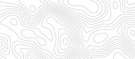 Geometric topographic map background with horizontal wave lines mountain relief texture. abstract geography illustration modern graphic design. © Vector Gallery