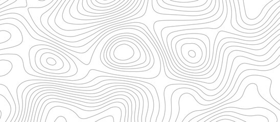 Geometric topographic map background with horizontal wave lines mountain relief texture. abstract geography illustration modern graphic design. © Vector Gallery