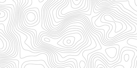 Geometric topographic map background with horizontal wave lines mountain relief texture. abstract geography illustration modern graphic design. © Vector Gallery