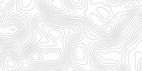 Geometric topographic map background with horizontal wave lines mountain relief texture. abstract geography illustration modern graphic design. © Vector Gallery