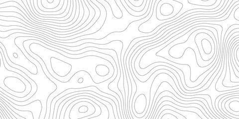 Geometric topographic map background with horizontal wave lines mountain relief texture. abstract geography illustration modern graphic design. © Vector Gallery