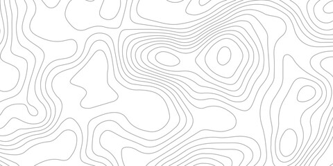 Geometric topographic map background with horizontal wave lines mountain relief texture. abstract geography illustration modern graphic design. © Vector Gallery