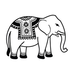 Vector of Woodland Animals. Animal outline for coloring including bear, deer, fox, rabbit, raccoon, squirrel, hedgehog, owl, bird.
