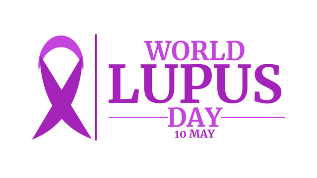 Minimal white background design for World Lupus Day highlighting education and understanding