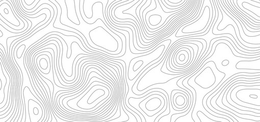 Obraz premium Modern topographical contour map background. topography wavy geometric lines relief surface pattern abstract vector illustration.