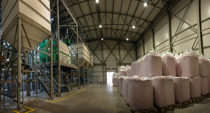 a modern seed plant or grain processing complex