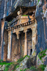 Ancient Lycian Rock Tomb Facade, Turkey
