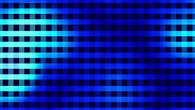 Futuristic blue gingham plaid gradient animation background
