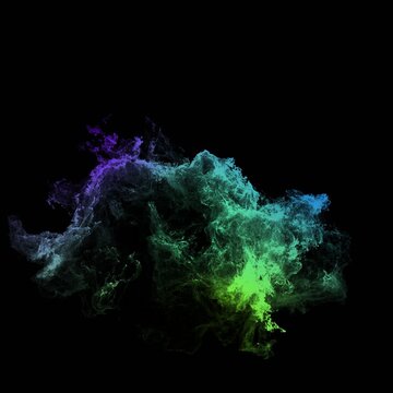 abstract fractal shock wave motion on alpha background