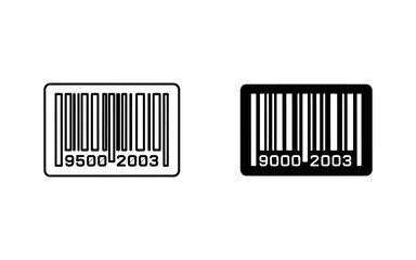 Black and white barcode labels with numbers 95002003 and 90002003