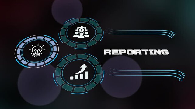 Business Reporting Dashboard with Data Visualization, Performance Tracking Metrics and Corporate Analytics Interface Design.