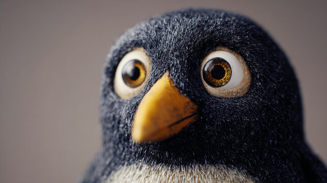 Boffin penguin teaching with curiosity and intelligence in an educational setting
