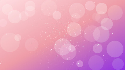 Abstract bokeh lights background illustration with pink and purple gradient and glitter effect © Mehedi