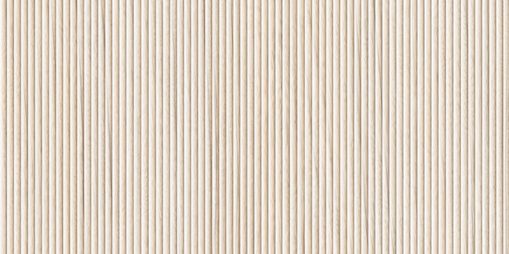 Wood background banner panorama long - Brown wooden acoustic panels wall texture , vertical, corrugated stripes 3d, seamless pattern wooden texture background