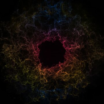 abstract fractal shock wave motion on alpha background