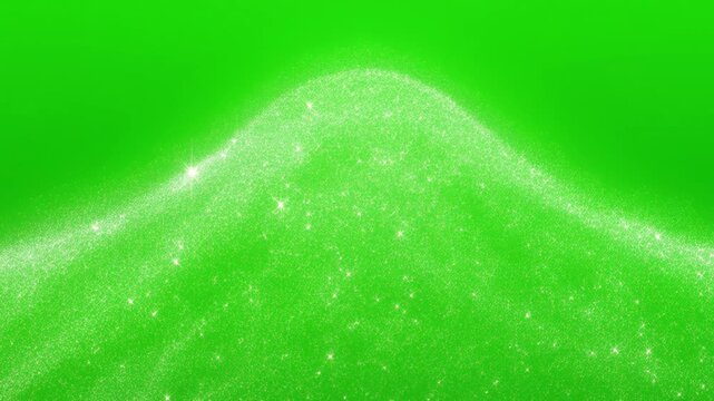 Vibrant Green Glitter Background with Sparkling Effects for Creative Design Projects