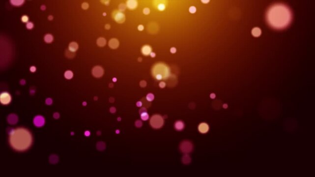 Shiny pink bokeh lights creating a festive abstract glow