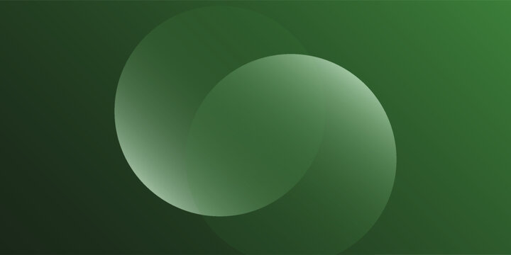Abstract background of two green oval shapes with soft gradations of light. The soft light in the center of each oval gives the impression of depth and dimension simple