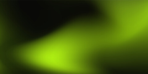 Dynamic abstract background with futuristic neon lime green and black gradients modern simple art