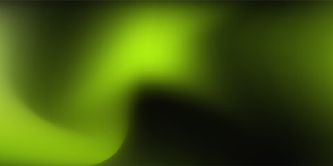 Dynamic abstract background with futuristic neon lime green and black gradients modern