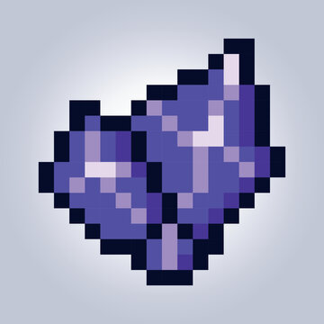 Obsidian Crystal Shard 16x16 Tile &ndash; Rare Fantasy Crafting Material Game Asset