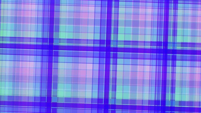 Vibrant plaid pattern with blue purple hues in a grid texture illustration