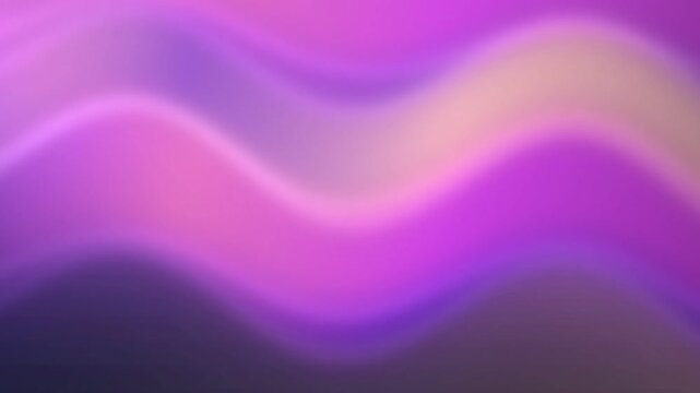 Wavy lines flowing across vibrant purple gradient background illustration viewed from above