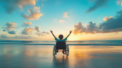 Fototapeta premium man with arms wide open