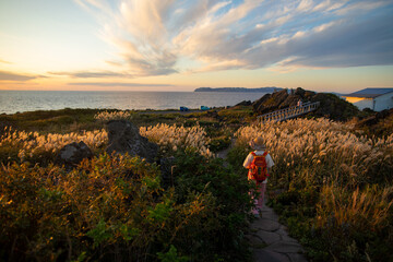 The scenery of Kutsugata Cape, Rishiri Island, Hokkaido, Japan