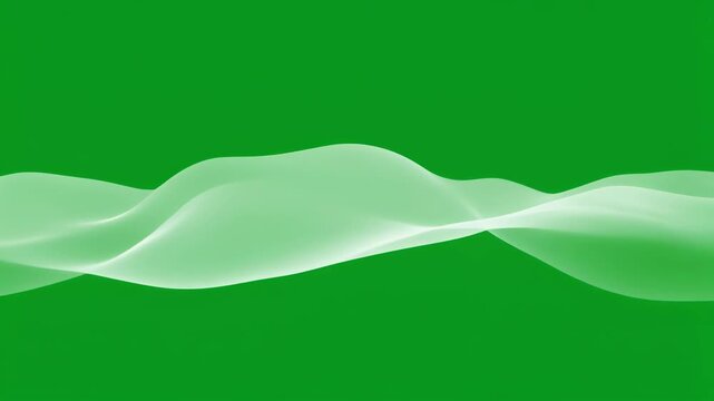 Abstract green wave motion graphic backdrop for projects.