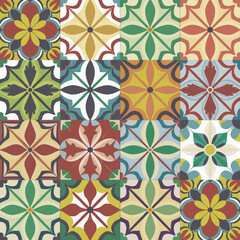 Fototapeta premium vector illustration hires Collection of High-Resolution Abstract Seamless ornament Patterns with Diverse Designs and Textures