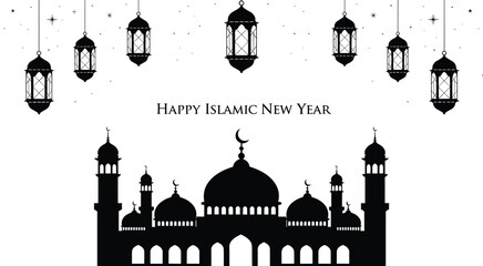 Islamic Festival Mega Graphics Pack with Modern Flat Design Eid Banners Intricate Mosque Skyline Silhouettes and Ramadan Lifestyle Digital UI Icons © MdRezaul