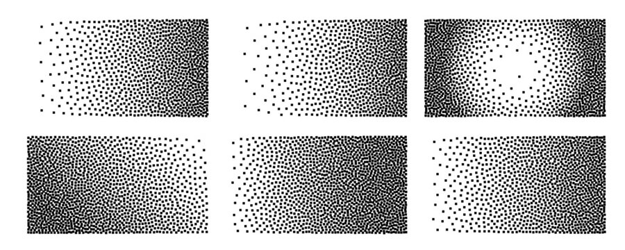 Pixel textured background, square dot fade pattern