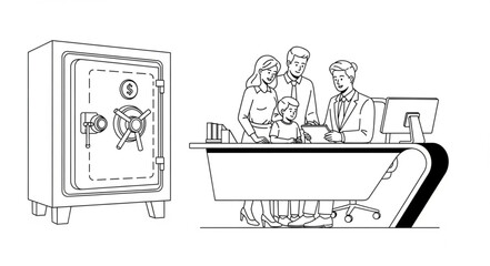 Obraz premium People Working on Conveyor Belt.